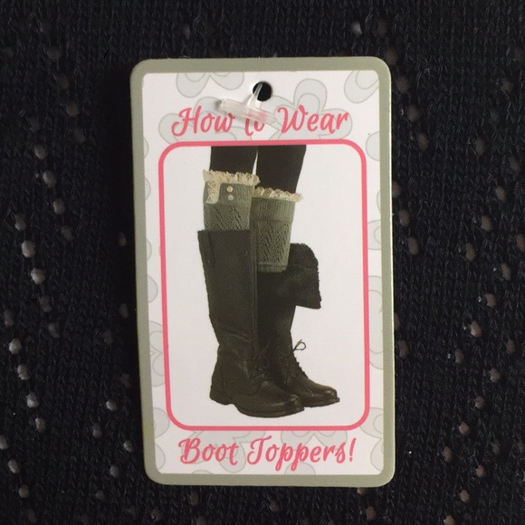 Ebony & Lace Boot Toppers - Picture 3 of 4